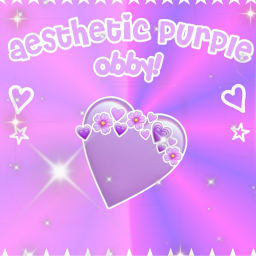 . 💜 ʚ purple aesthetic obby. 💜 ɞ