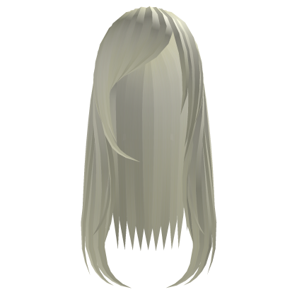 long sideswept emo hair blonde Roblox item