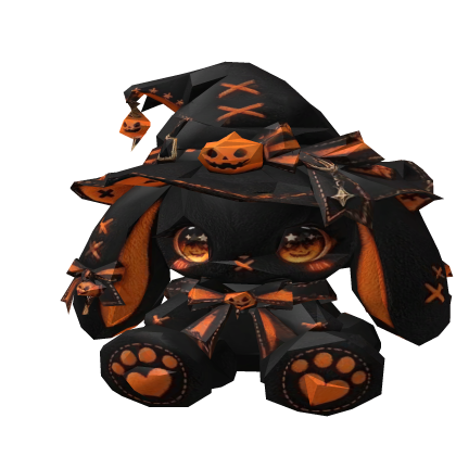 Pumpkin Witch Bunny Black Orange Roblox item