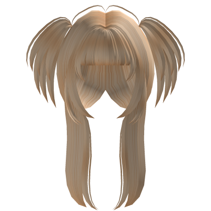 Blonde Layered Hime Cut w/ Pigtails Roblox item