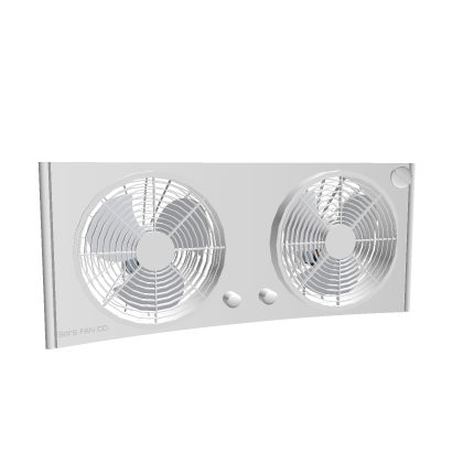 Six's Fan CO. Twin Window Fan