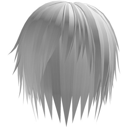 white long messy emo vkei hair