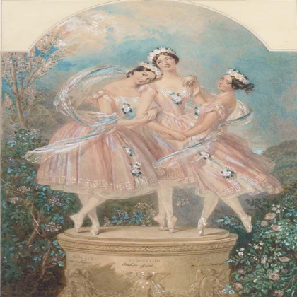 vintage ballerina painting art Roblox decal