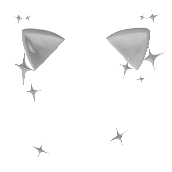 GLOWING Emissive cute cat ears w bling {ORIGINIAL}