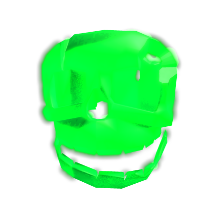 Emissive Glow In The Dark Green Skull Roblox item