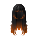 Orange tipped hair