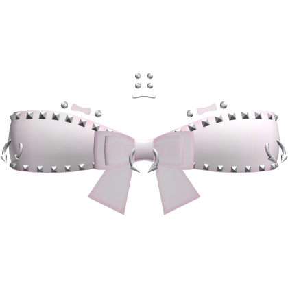 ♡ : alt emo studded piercing top in pink Roblox item