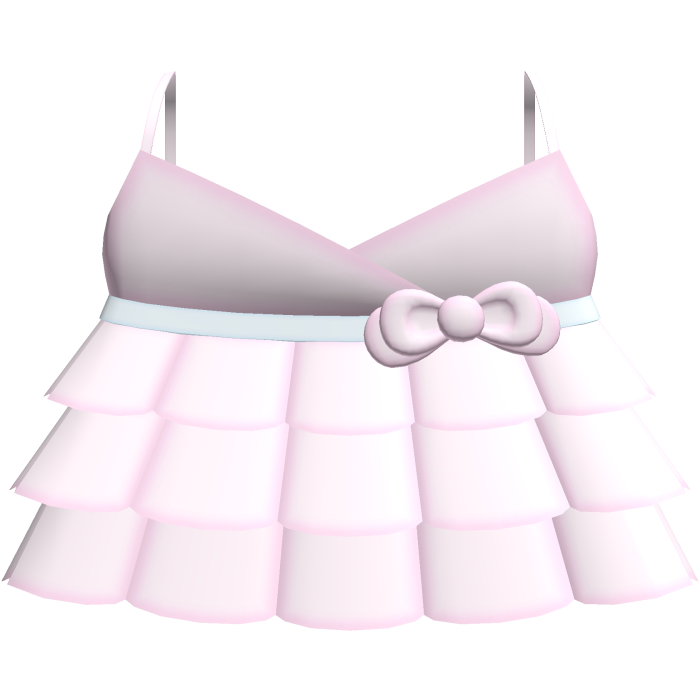 ♡ cute angelic pink blue ruffle dress
