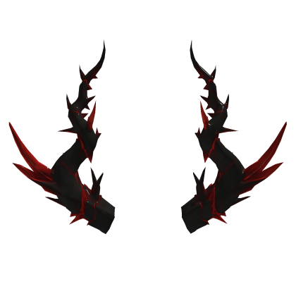 Dark Red Crystal Demon Horns Gothic Roblox item