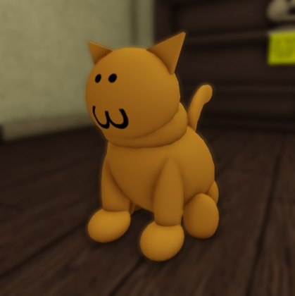 Orange cat sitting model (changes face) preview 1