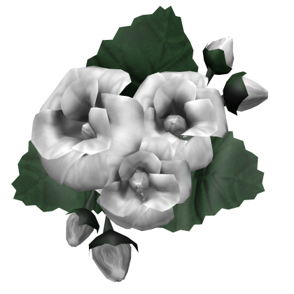 White and Green Rose Flower Floral Hair Clip  Roblox item