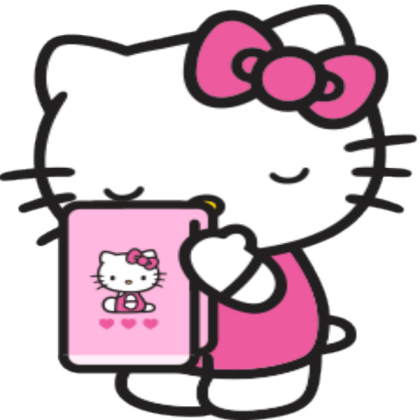 Hello kitty loud washing face Roblox decal
