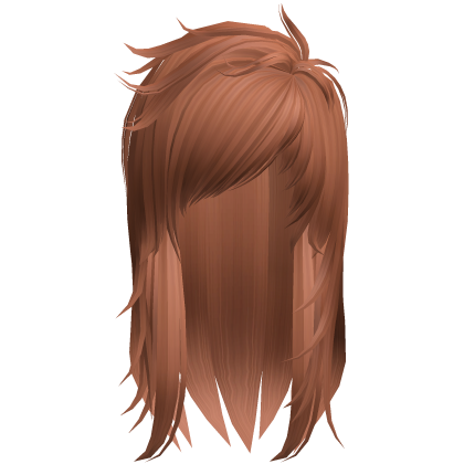 Scene Messy Long Hair (Ginger) Roblox item