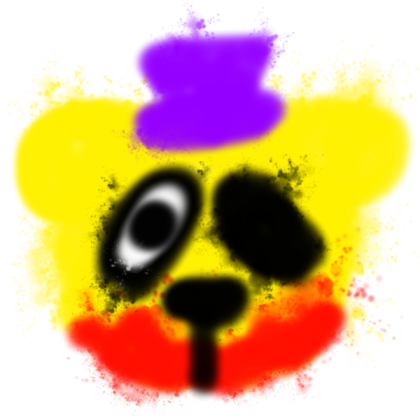 creepy fredbear the bite graffiti Roblox decal