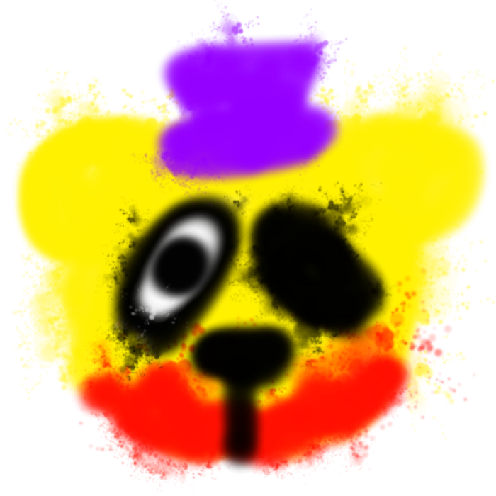 creepy fredbear the bite graffiti Roblox decal