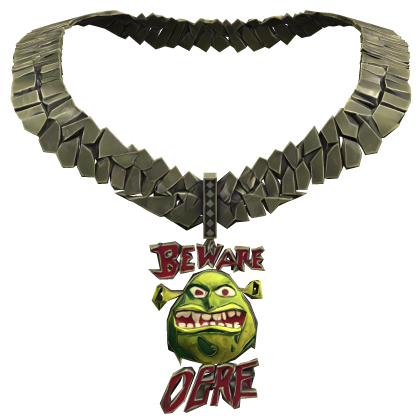 Iced Out Beware Ogre Shrek Chain 1.0