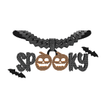 Spooky Cuban Iced out Black Chain