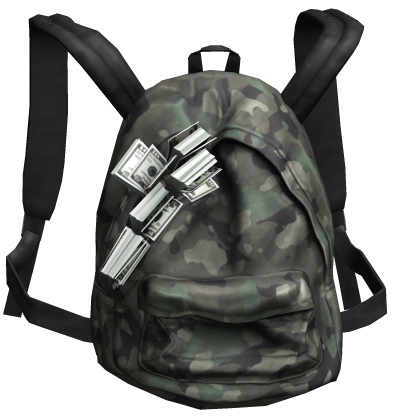 Camo Money Stuffed Backpack 1.0