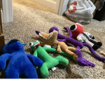 The purple rainbow friend group
