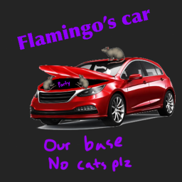 Flamingo's car