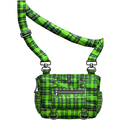 plaid green niche crossbody emo messenger bag 4.