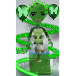 Green booger alien baddie