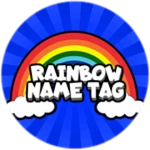 Rainbow Name Tag