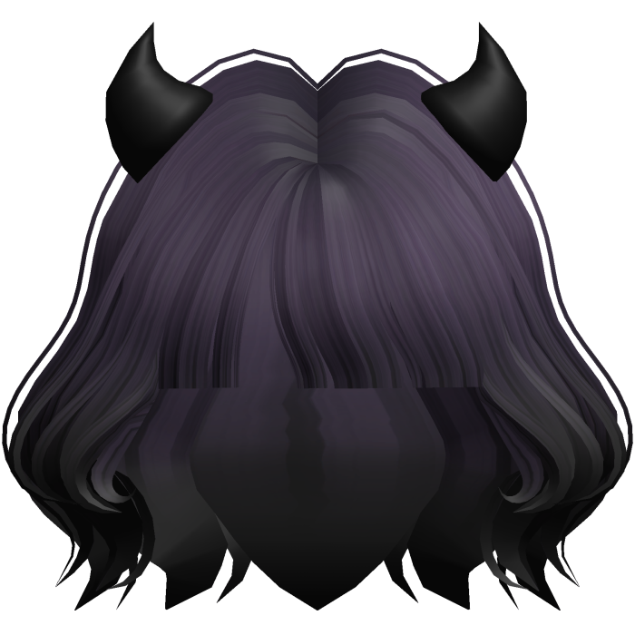 Monster Girl Chibi Anime (Purple & Black) 