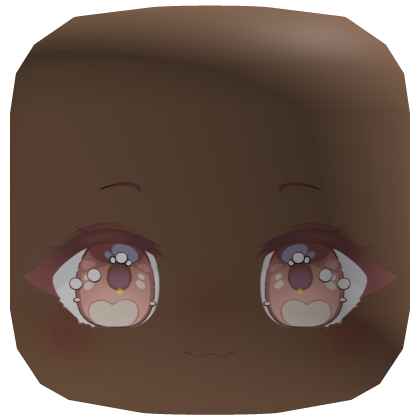 ♡ Cute chibi dreamy blush face Roblox item