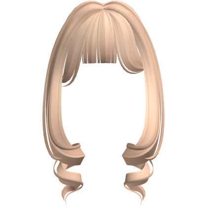 Kawaii Fluffy Twirls Long Bangs (Blonde) Roblox item