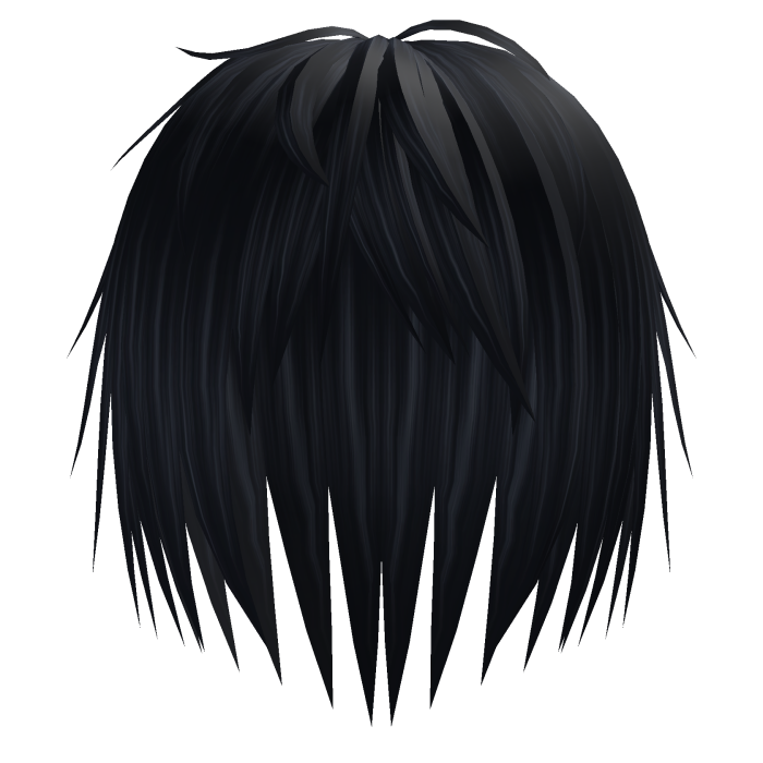 navy long emo scene spiky hair