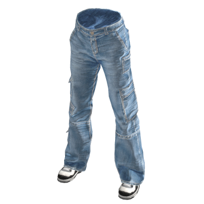Light Wash baggy low Jeans