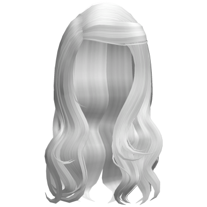 White Wavy Chic Side Part Hair