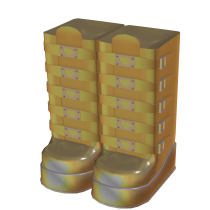 3.0 Golden Thigh High Boots