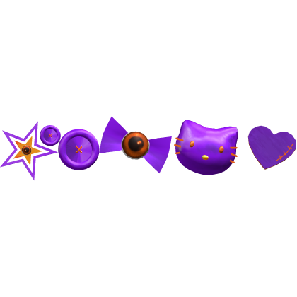 Purple Orange Halloween Waist Charms Decora Roblox item