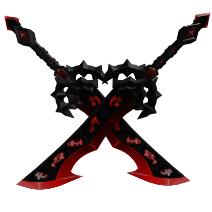 Dual Red Evil Sword Roblox item