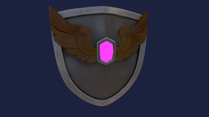 Shield Weapon Pack x40 Glowing Knight Round Kite preview 6