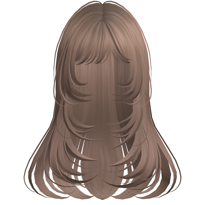 Long Straight Wispy Layers Milktea