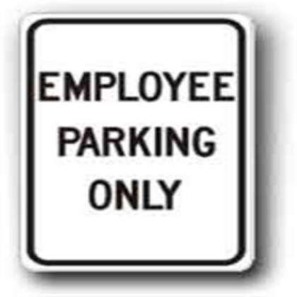 Employee-Parking-Only-Sign Roblox decal