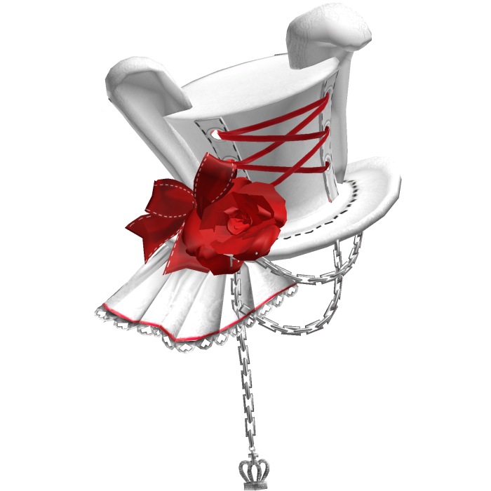 manas wonderland マナ様 egl gothic tophat white&red