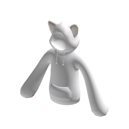 Cat Hoodie White thumbnail