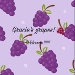 Gracie’s sweet grapes