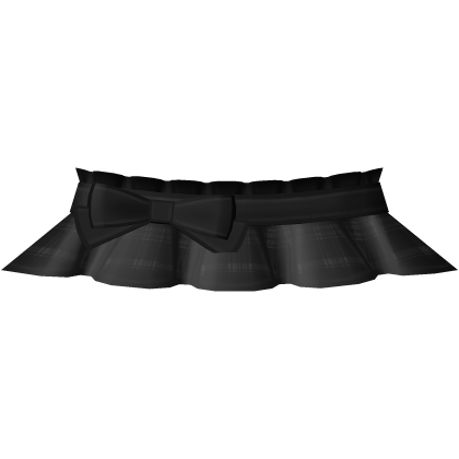 ✙ cutesy black plaid ruffled bow skirt