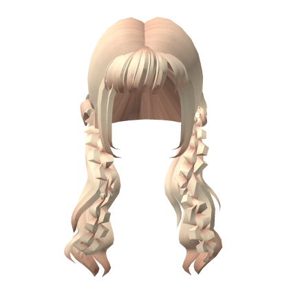 Messy Blonde Braids Y2k Roblox item