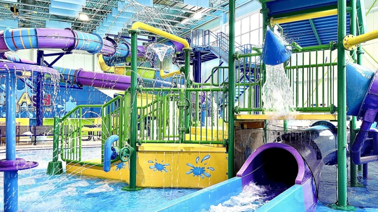 Color Block Bounce Castle Waterpark Playground