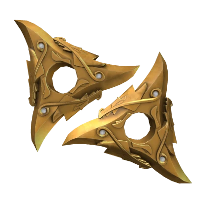 Golden Shurikens of Ice Lego Ninjago Roblox Item Rolimon s
