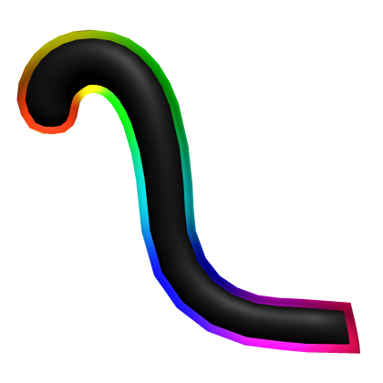 Cartoony Rainbow Cat Tail