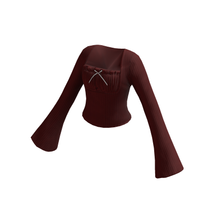 Fairy Bell Sleeve Top (Red)