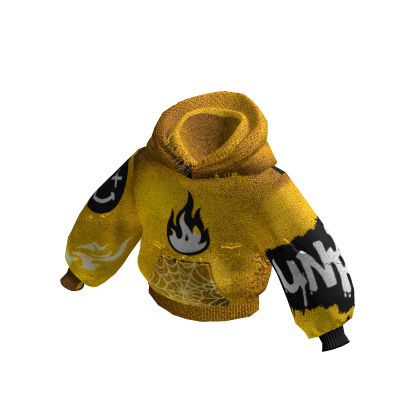 2 Layer Yellow Hoodie Y2K
