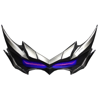 Black & Purple Glowing Razor Visor Roblox item